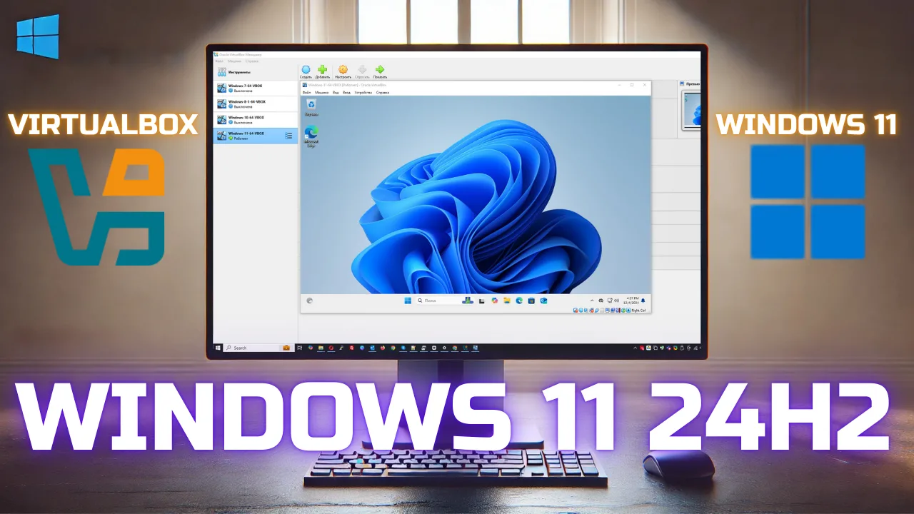 Установка Windows 11 24H2 на виртуальную машину VirtualBox