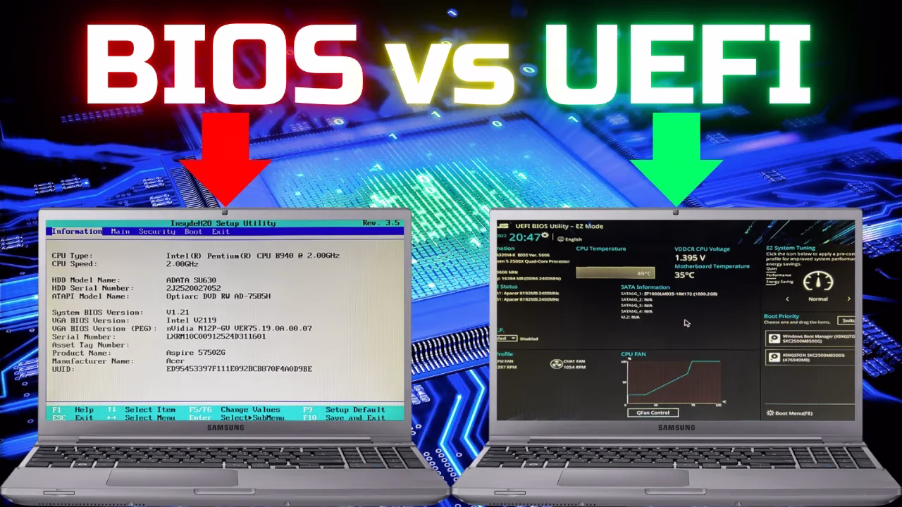 Что такое UEFI и BIOS? Отличия и сравнение