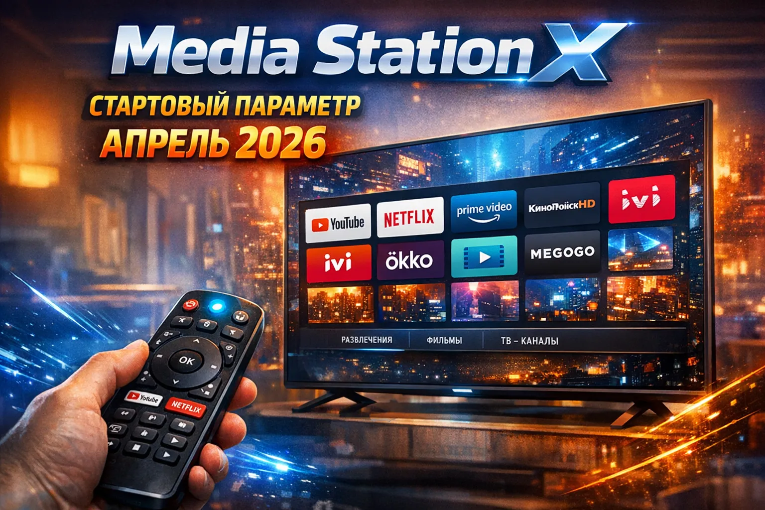 Актуальный стартовый параметр для Media Station X в 2026