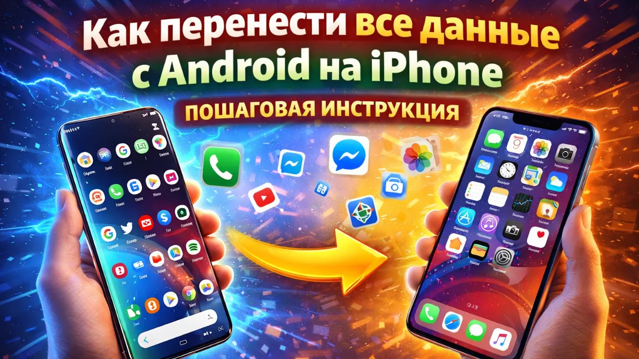 Как перенести данные с Android на iPhone