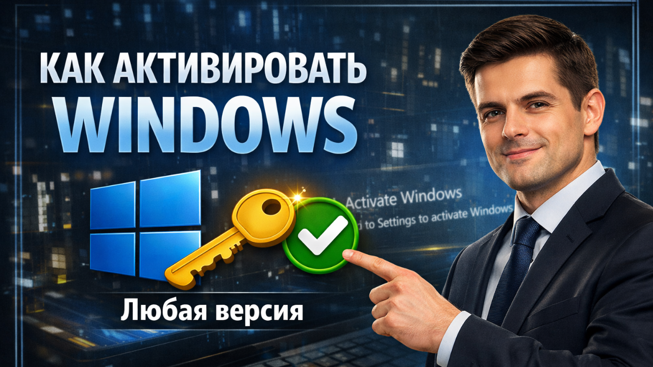 Как законно активировать Windows 11, 10, 8.1 и 7 в 2026 году — пошаговое руководство без ошибок