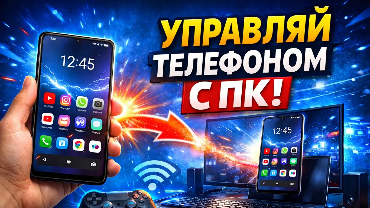 Как вывести экран Android на ПК через Scrcpy — быстро и бесплатно (полная инструкция 2026)