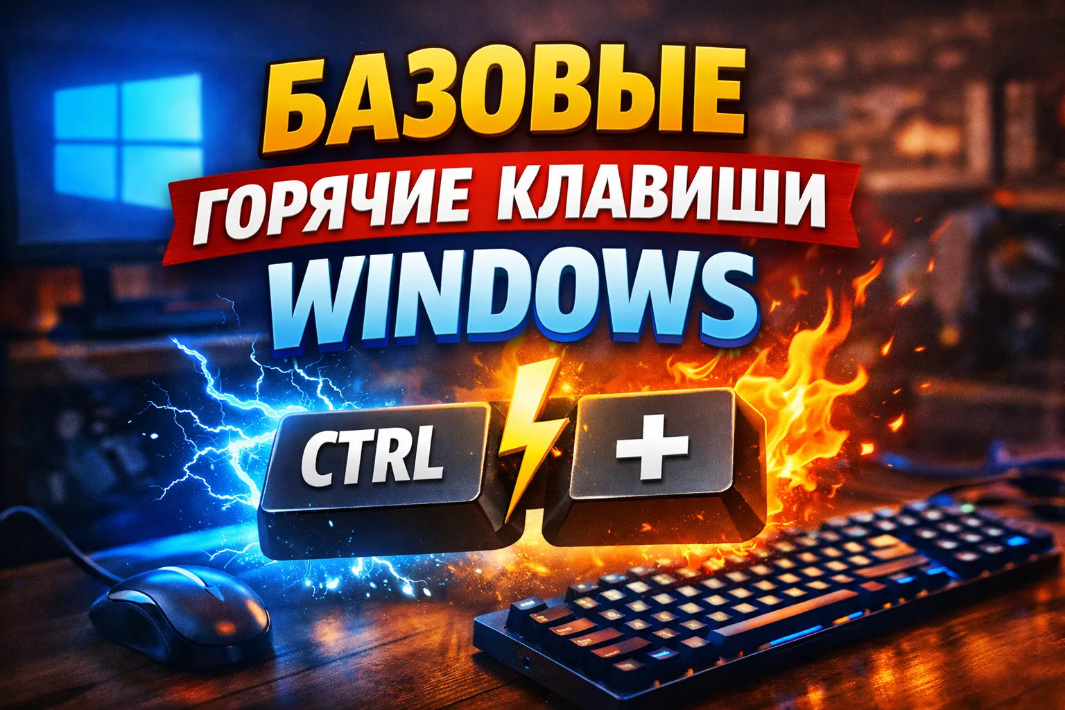 Базовые горячие клавиши Windows: Ctrl + A, C, V, Z, X, F, P, N, W, S — полный гайд для новичков и профи