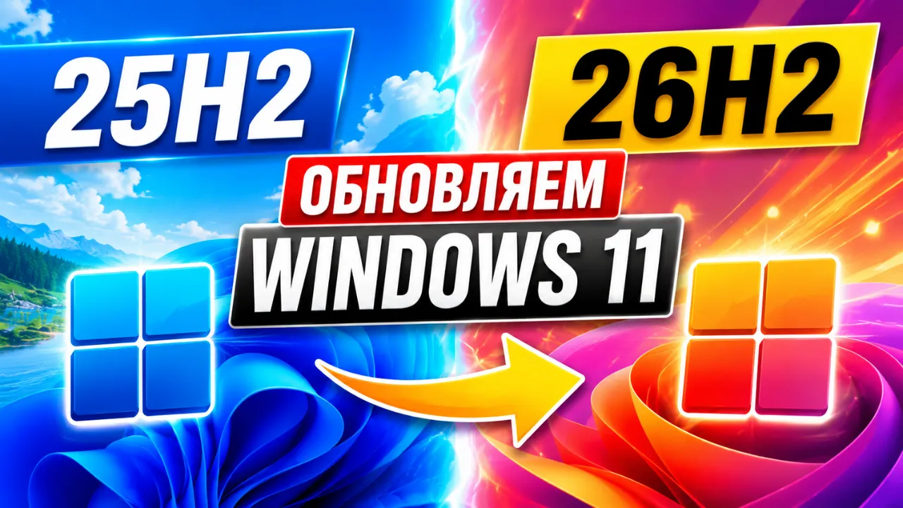 Как обновить Windows 11 25H2 до 26H2 уже сегодня через Offline Insider Enroll