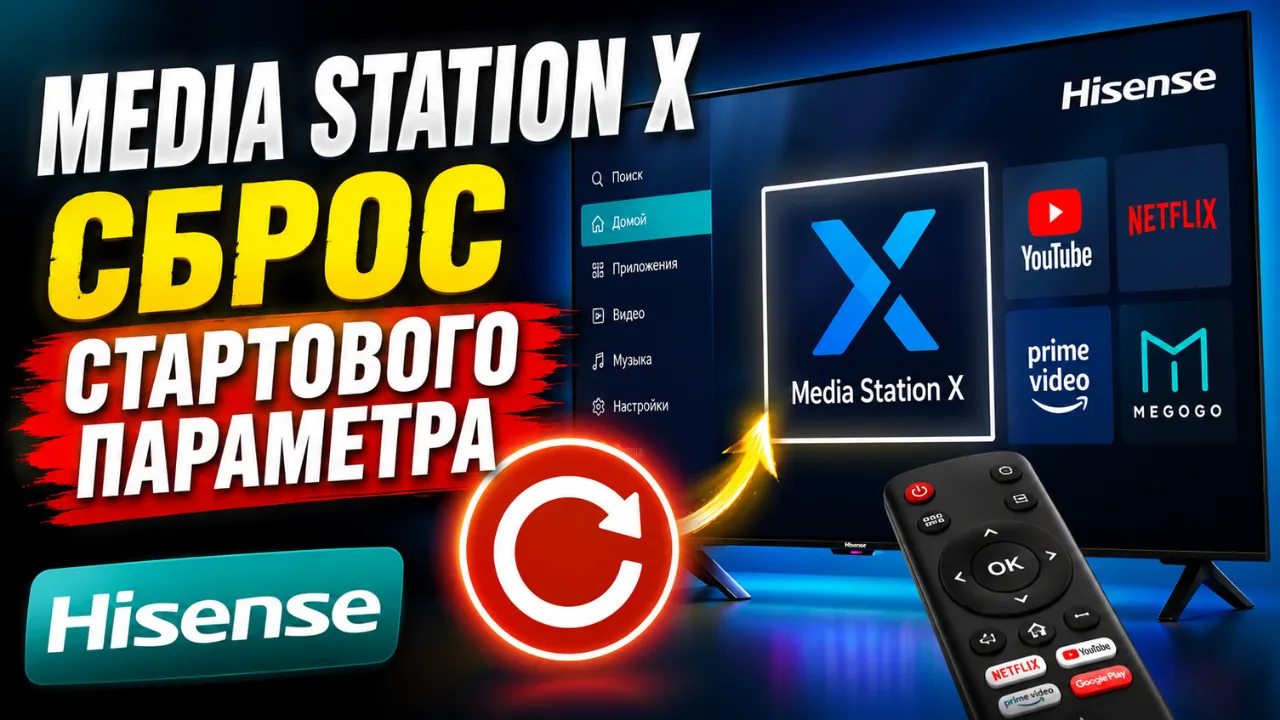 Как сбросить Start Parameter в Media Station X (MSX) на телевизоре Hisense — пошаговая инструкция