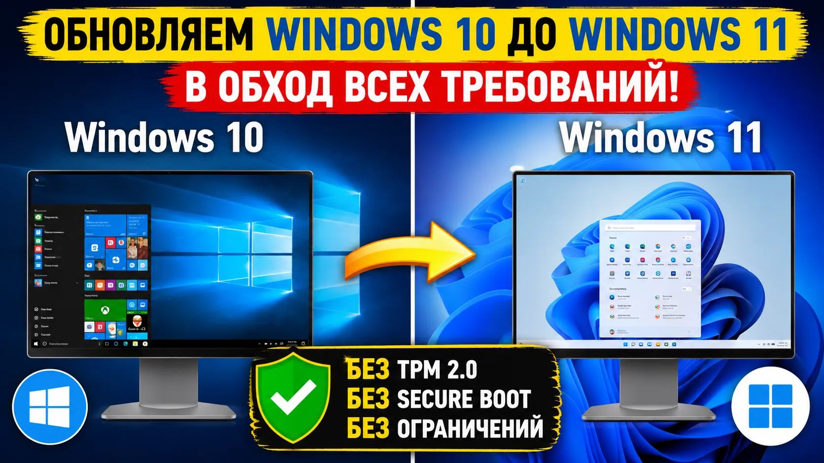 Как обновить Windows 10 до Windows 11 через ISO в обход всех требований