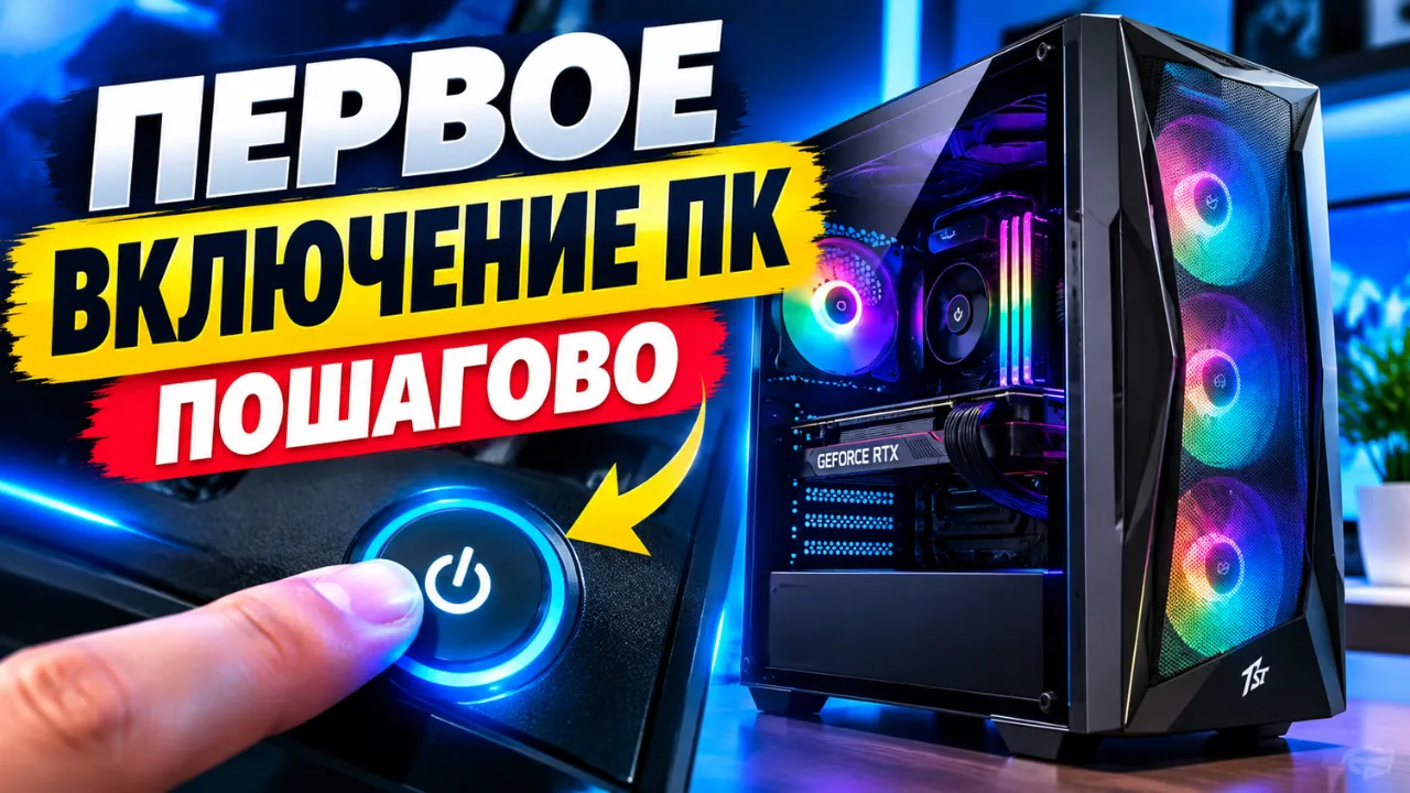 Купил новый ПК: первое подключение устройств и правильное включение компьютера