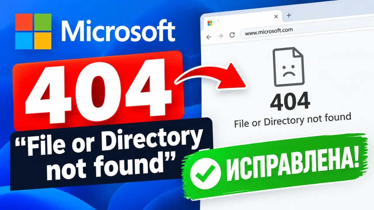 Как исправить ошибку 404 – File or Directory not found при загрузке Media Creation Tool