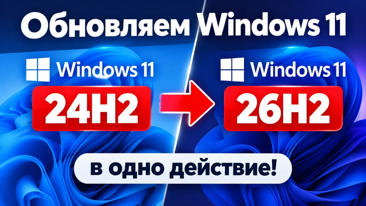 Как обновить Windows 11 24H2 до Windows 11 26H2 без флешки